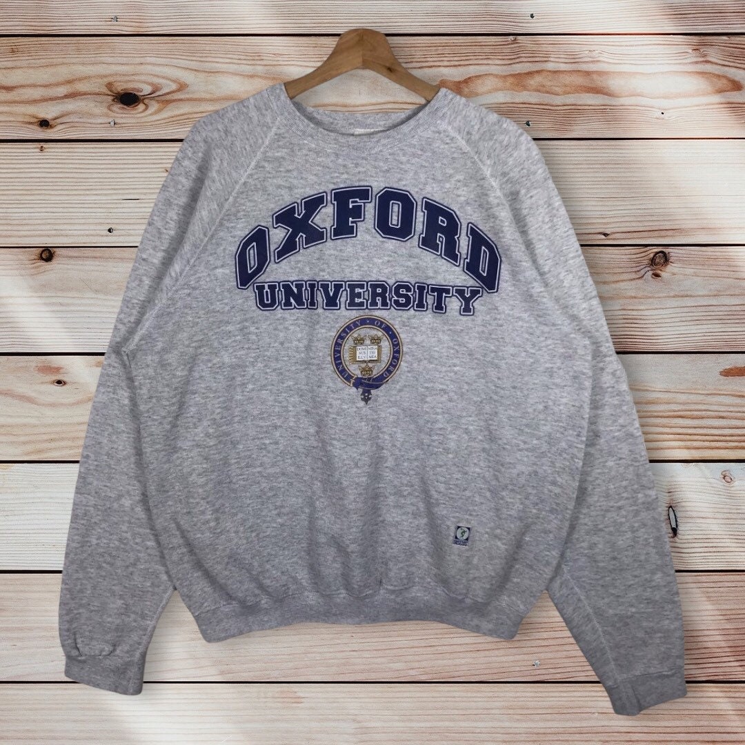 Vintage Style 90’s Oxford University Crewneck Sweatshirt Printed Spell Out Big Logo Oxford University Sweater Pullover, Hoodie, Shirt Gifts for Fans