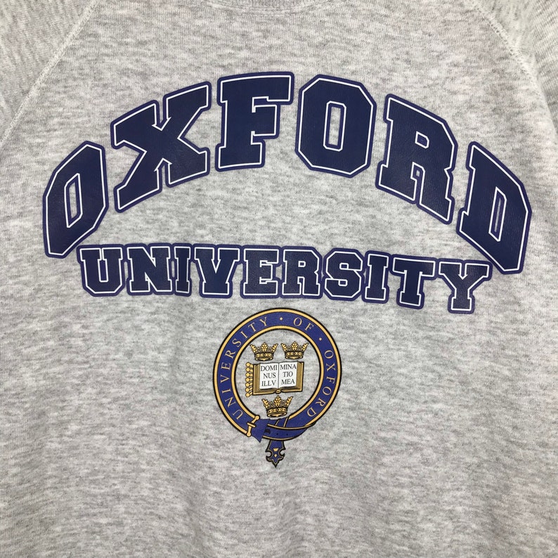 Vintage Style 90’s Oxford University Crewneck Sweatshirt Printed Spell Out Big Logo Oxford University Sweater Pullover, Hoodie, Shirt Gifts for Fans