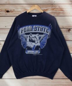 Vintage Style 90’s Penn State University Crewneck Sweatshirt Printed Spell Out Big Logo Penn State Nittany Lions Sweater Pullover