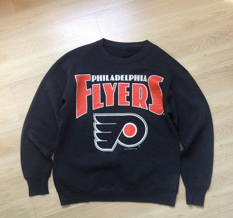 Vintage Style 90s Philadelphia Flyers Crewneck Sweatshirt, Philadelphia Flyers Shirt, Philadelphia Flyers Hoodie, Gift For her, For Him