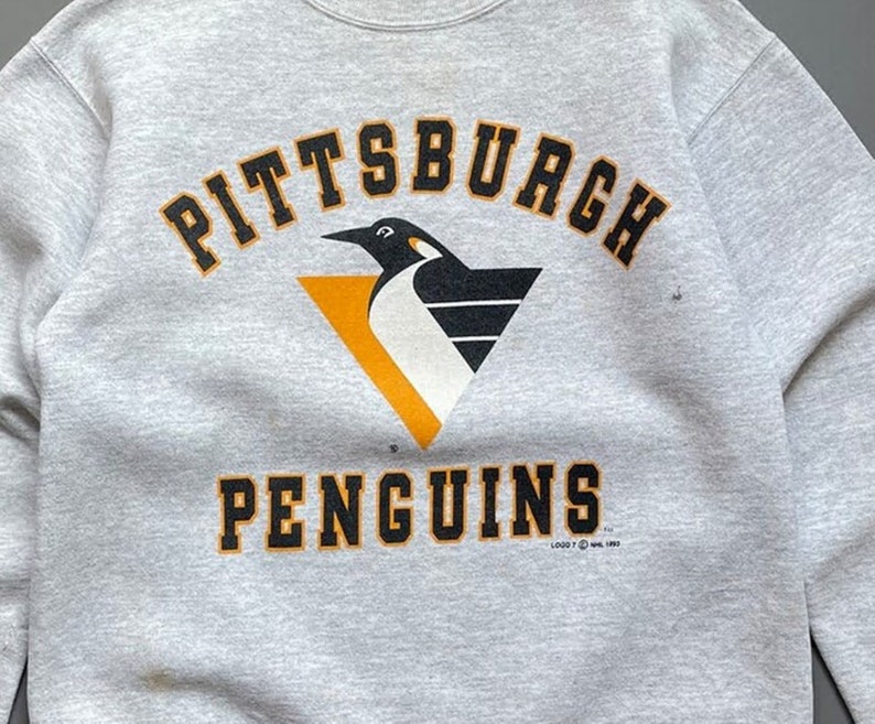 Vintage Style 90s Pittsburgh Penguins Crewneck Sweatshirt, Pittsburgh Penguins Shirt, Pittsburgh Penguins Hoodie, Gift For her, Gift For Him