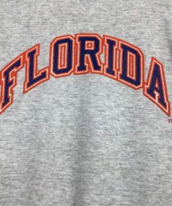 Vintage Style 90’s Russell Florida University Crewneck Sweatshirt Printed Spell Out Logo Florida Gators Sweater Pullover, Hoodie, Shirt Gifts for Fans