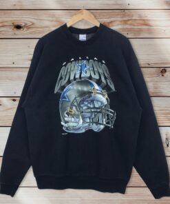 Vintage Style 90’s Salem Sportswear NFL Dallas Cowboy Crewneck Sweatshirt Printed Spell Out Big Logo NFL Dallas Cowboy Sweater Pullover