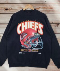Vintage Style 90’s Salem Sportswear NFL Kansas City Chief Crewneck Sweatshirt Printed Big Logo NFL Kansas City Chief Sweater Pullover