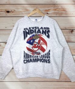 Vintage Style 90’s Starter MLB Cleveland Indians Crewneck Sweatshirt Printed Spell Out Big Logo MLB Cleveland Indians Sweater Pullover, Hoodie, Shirt Gifts for Fans