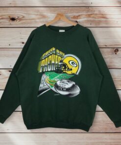 Vintage Style 90’s Tultex NFL Green Bay Packers Crewneck Sweatshirt Printed Big Logo Green Bay Packers Sweater Pullover, Hoodie, Shirt Gifts for Fans