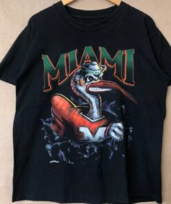 Vintage Style 90s University Of Miami Hurricanes T-shirt, Vintage Style NCAA Miami Hurricanes T-shirt, Miami Hurricanes Shirt,Gift For Her, Gift For Him