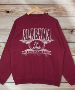 Vintage Style 90s University of Alabama Crewneck Sweatshirt Printed Spell Out Big Logo Alabama University Crimson Tide Sweater Pullover, Hoodie, Shirt Gifts for Fans