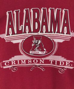Vintage Style 90s University of Alabama Crewneck Sweatshirt Printed Spell Out Big Logo Alabama University Crimson Tide Sweater Pullover, Hoodie, Shirt Gifts for Fans