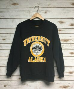 Vintage Style 90s University of Alaska Sweatshirt, University Alaska Sweater, Gift for Her, Gift For Him