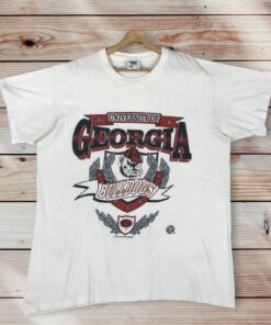 Vintage Style 90’s University of Georgia Bulldogs Crewneck T-shirt Printed Spell Out Big Logo Georgia Bulldogs Shirt, Sweatshirt, Hoodie, Shirt Gifts for Fans