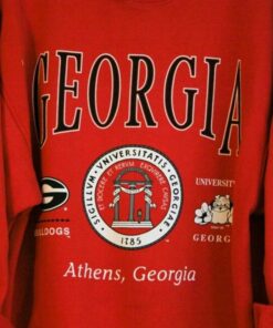 Vintage Style 90s University of Georgia Bulldogs Sweatshirt, Georgia Bulldogs Crewneck Sweater, Georgia Bulldogs Shirt, Gift For Her, Gift For Him