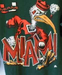 Vintage Style 90s University of Miami Hurricanes Sweatshirt, Miami Hurricanes Hoodie, Miami Hurricanese Shirt, Gift For Her, Gift For Him