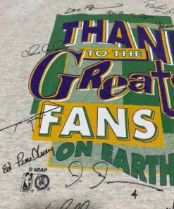 Vintage Style ‘94 Boston Celtics Thanks To The Greatest Fans On Earth T-Shirt Hoodie Sweatshirt Full Size Full Color Gift for BNA Fans
