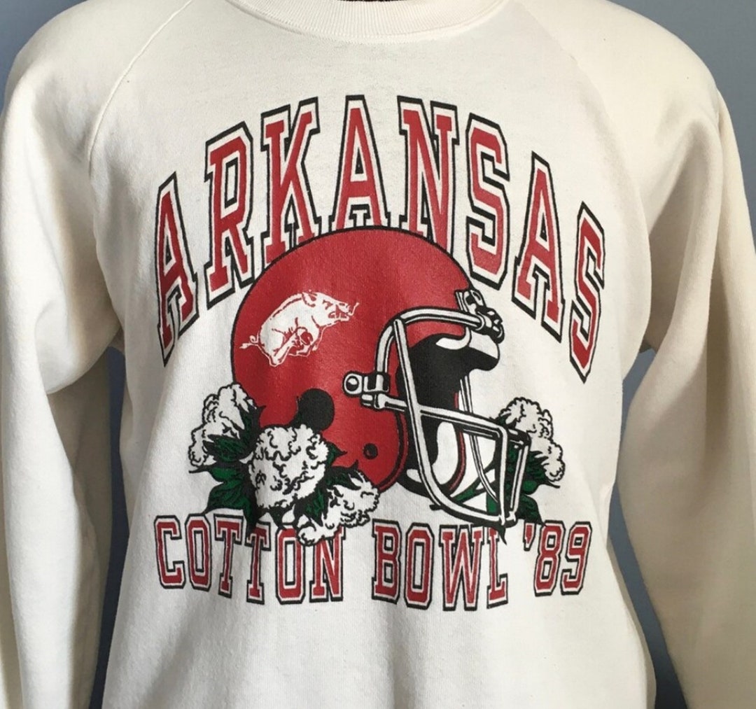 Vintage Style Arkansas Razorbacks University Cotton Bowl football Sweatshirt, Arkansas Razorbacks Sweater, Gift for Her, Gift For Him