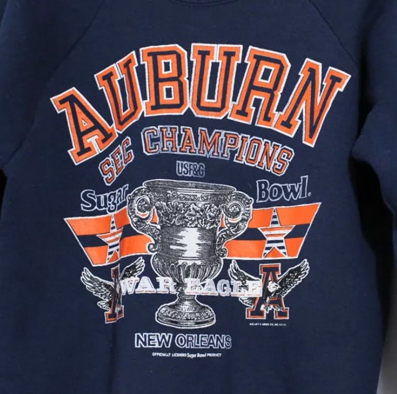 Vintage Style Auburn University Tigers Liberty Bowl Sweatshirt, Auburn Tiger Sweater, Gift for Her, Gift For Him