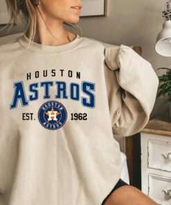 Vintage Style Baseball 2022 Houston Astros EST 1962 Sweatshirt Shirt Hoodie