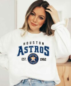 Vintage Style Baseball 2022 Houston Astros EST 1962 Sweatshirt Shirt Hoodie