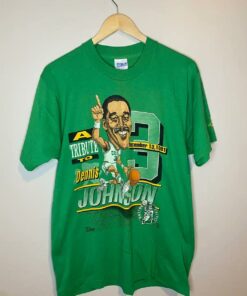 Vintage Style Boston Celtics Dennis Johnson T-Shirt Sweatshirt Pullover Hoodie Reprinted Full Color Full Size
