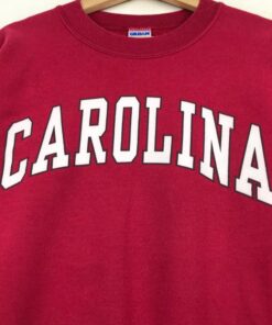Vintage Style Carolina University Crewneck Sweatshirt Printed Spell Out Logo Carolina University Sweater Pullover Hoodie, Shirt Gifts for Fans