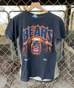Vintage Style Chicago Bears T-Shirt Sweatshirt Pullover Hoodie Reprinted Full Color Full Size