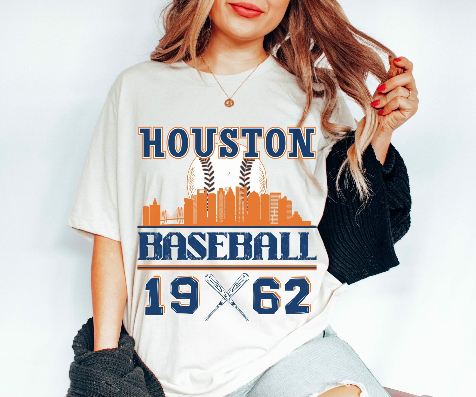 Vintage Style Houston Baseball MLB T Shirt, Hoodie, Sweatshirt Full Size S -5XL