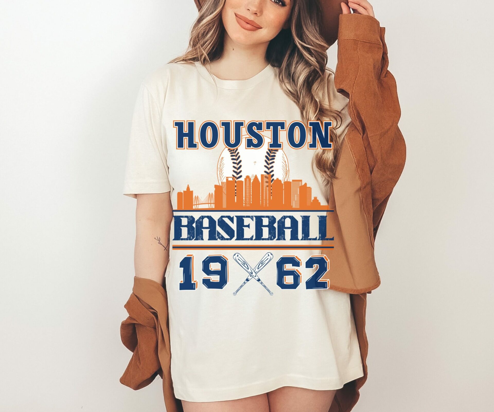 Vintage Style Houston Baseball MLB T Shirt, Hoodie, Sweatshirt Full Size S -5XL