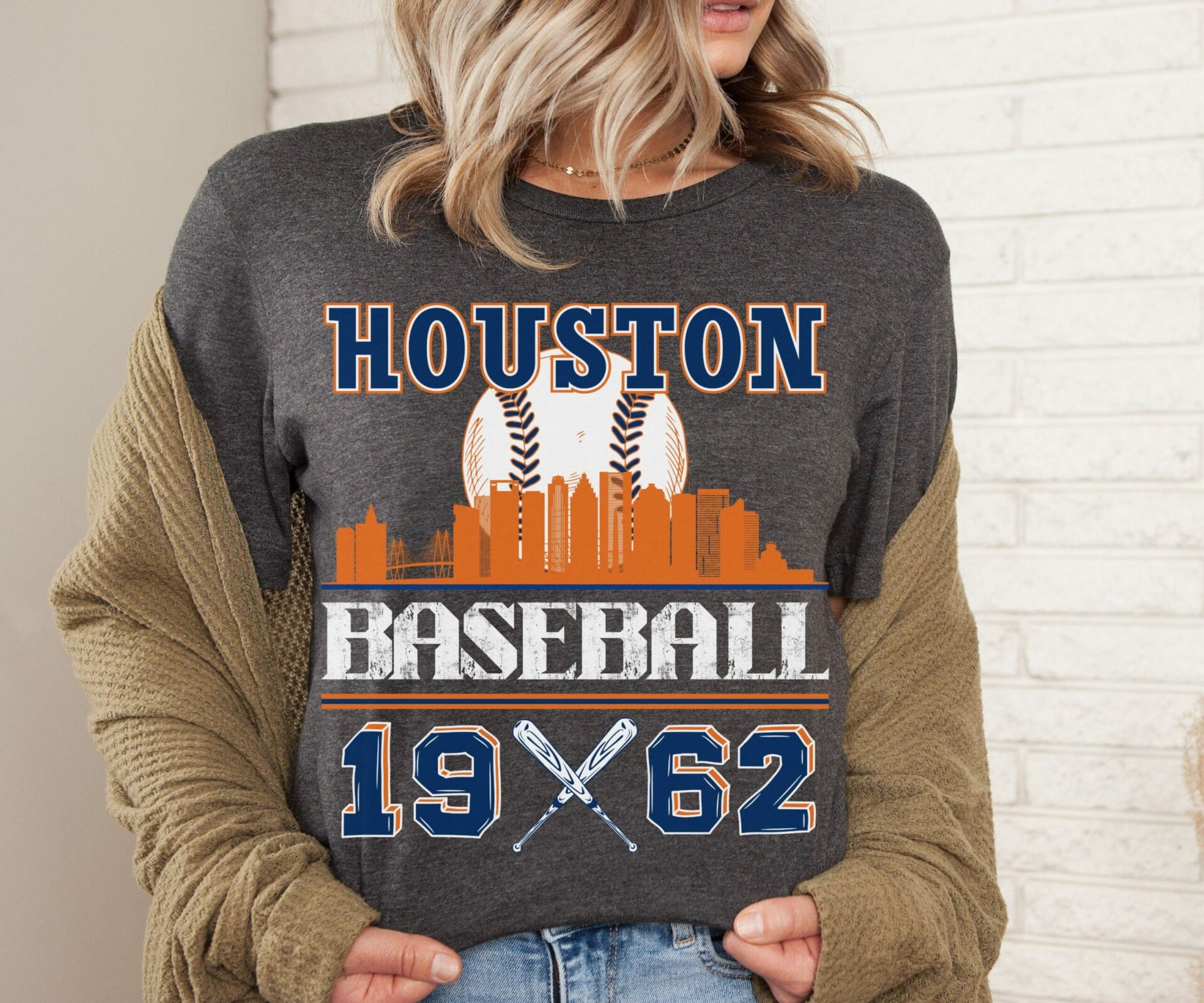 Vintage Style Houston Baseball MLB T Shirt, Hoodie, Sweatshirt Full Size S -5XL
