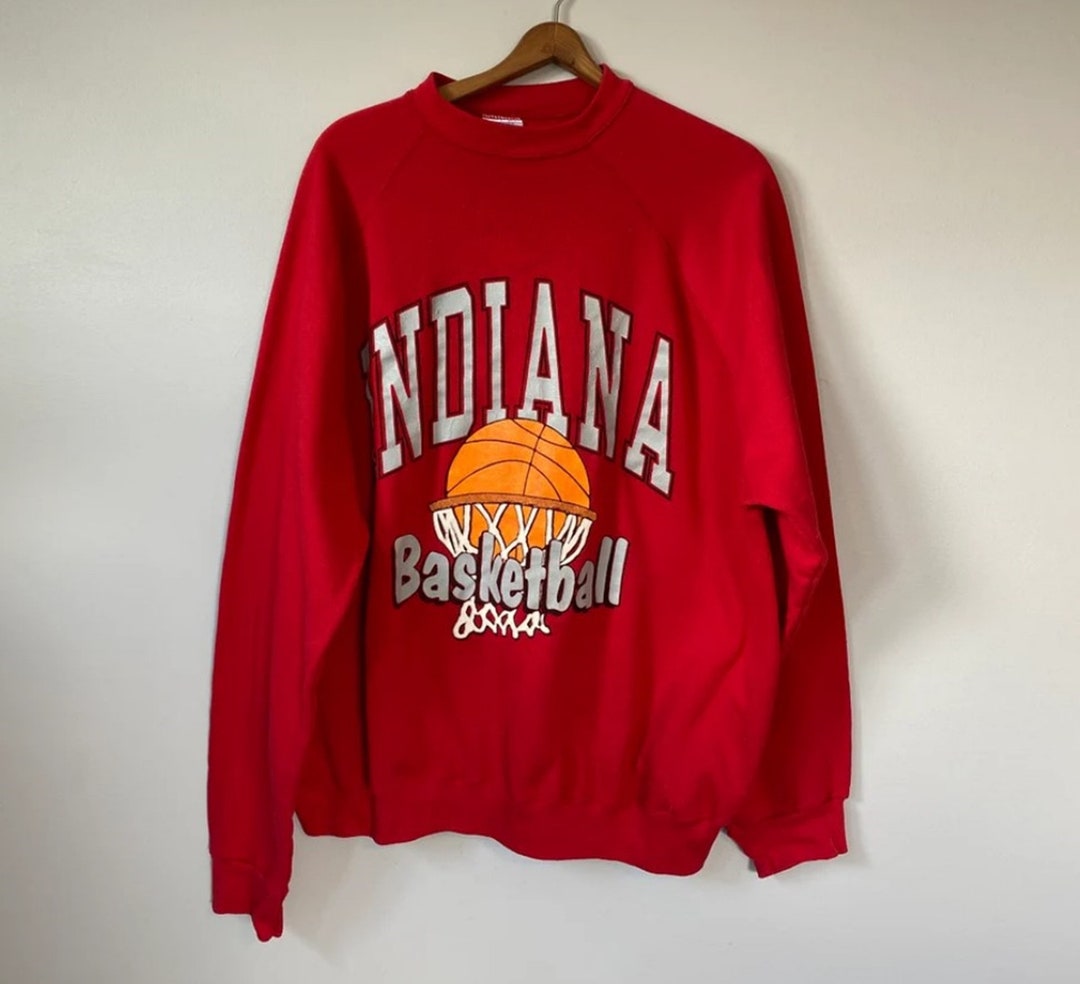 Vintage Style Indiana University Hoosiers Basketball Champions Sweatshirt, Indiana Hoosiers Sweater, Gift for Fans
