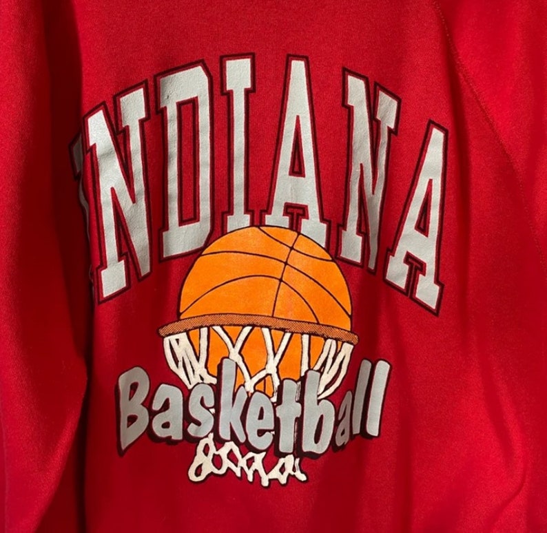 Vintage Style Indiana University Hoosiers Basketball Champions Sweatshirt, Indiana Hoosiers Sweater, Gift for Fans