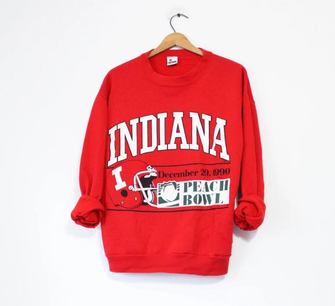 Vintage Style Indiana University Hoosiers Peach Bowl 1990 Sweatshirt, Indiana Hoosiers Sweater, Gift for Her, Gift For Him, Indiana Hoosiers Shirt