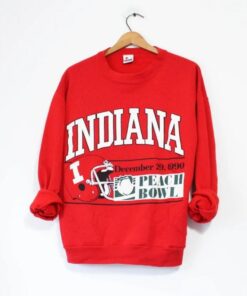 Vintage Style Indiana University Hoosiers Peach Bowl 1990 Sweatshirt, Indiana Hoosiers Sweater, Gift for Her, Gift For Him, Indiana Hoosiers Shirt