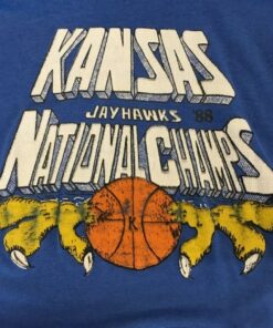 Vintage Style Kansas Jayhawks 1988 National Champs T-Shirt, Kansas Jayhawks Shirt, Vintage Style 90s Shirt, Gift For Her, Kansas Jayhawks Sweatshirt