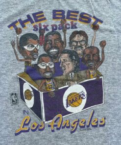 Vintage Style LA Lakers The Best Six Pack Tshirt Hoodie Sweatshirt Full Size Full Color Gift for L.A.Lakers Fans