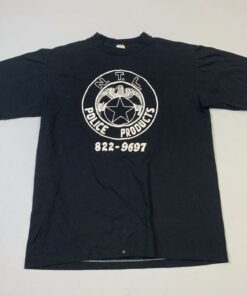 Vintage Style Law Enforcement Ntl Police Products Black Logo Graphic T Shirt Hoodie Sweatshirt Full Size Full Color