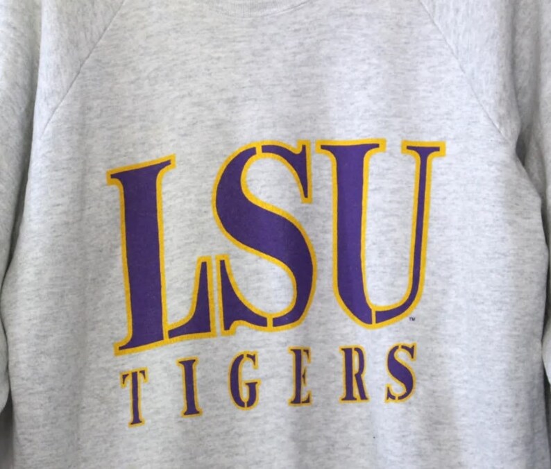 Vintage Style Louisiana State University LSU Tigers Sweatshirt, LSU Tigers Shirt, Louisiana State Football Sweatshirt, Gift For Her, GIFT For Him