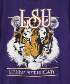 Vintage Style Louisiana State University LSU Tigers T-Shirt, Louisiana State SweatShirt, Vintage Style 90 Shirt, Gift For Her, Gift For Him, LSU Sweater, Hoodie Full Size