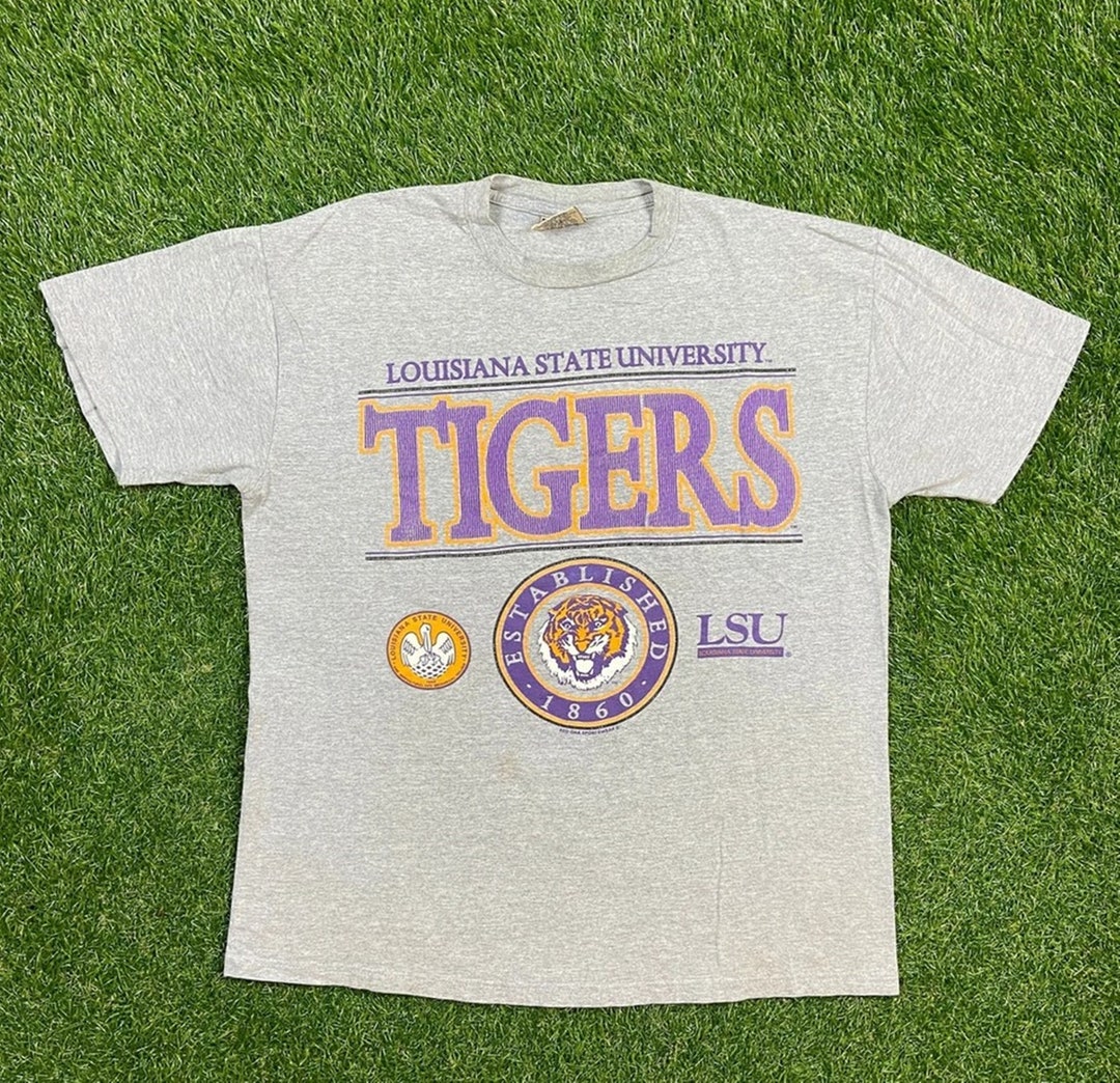 Vintage Style Louisiana State University Tigers T-Shirt, Louisiana State Shirt, Vintage Style 90 Shirt, Gift For Her, Gift For Him
