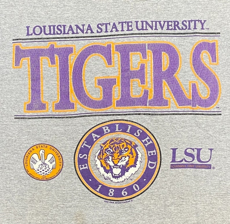 Vintage Style Louisiana State University Tigers T-Shirt, Louisiana State Shirt, Vintage Style 90 Shirt, Gift For Her, Gift For Him