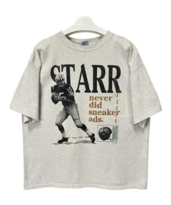 Vintage Style NFL 1994 Starr Throwbacks Never Did Sneaker Ads Football T-Shirt Hoodie Sweatshirt Full Size Full Color Gift for NFL Fans