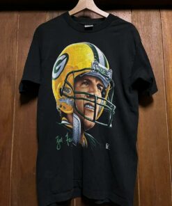 Vintage Style NFL Brett Favre T-Shirt Sweatshirt Pullover Hoodie Reprinted Full Color Full Size Gift for NFL Fans