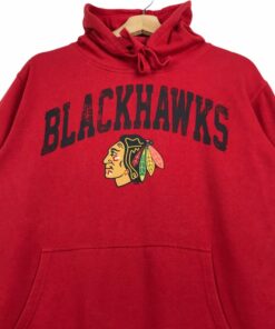 Vintage Style NHL Chicago Blackhawk Pullover Hoodie Printed Spell Out Big Logo NHL Chicago Blackhawk Sweater Pullover, Hoodie, Shirt Gifts for Fans
