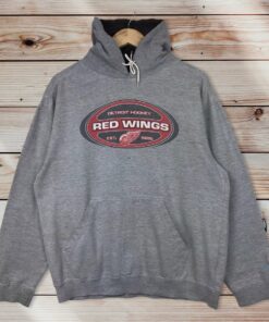 Vintage Style NHL Detroit Red Wings Pullover Hoodie Printed Spell Out Big Logo NHL Detroit Red Wings Sweater Pullover Hoodie, Shirt Gifts for Fans