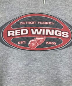 Vintage Style NHL Detroit Red Wings Pullover Hoodie Printed Spell Out Big Logo NHL Detroit Red Wings Sweater Pullover Hoodie, Shirt Gifts for Fans