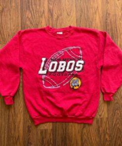 Vintage Style New Mexico Lobos Crewneck T-Shirt Sweatshirt Pullover Hoodie Reprinted Full Color Full Size