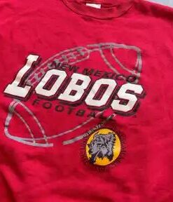 Vintage Style New Mexico Lobos Crewneck T-Shirt Sweatshirt Pullover Hoodie Reprinted Full Color Full Size