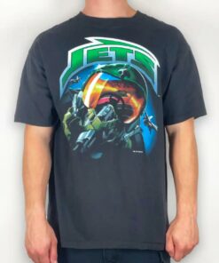 Vintage Style New York Jets Realism T-Shirt Sweatshirt Pullover Hoodie Reprinted Full Color Full Size Gift for NFL Fans