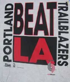 Vintage Style Nwt Portland Blazers Graphic T-Shirt Sweatshirt Pullover Hoodie Reprinted Full Color Full Size Gift for BNA Fans