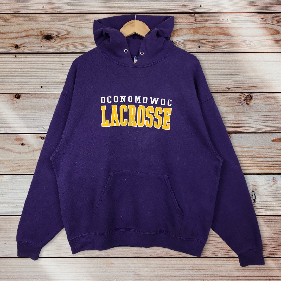 Vintage Style Oconomowoc Lacrosse Pullover Hoodie Printed Spell Out Logo Oconomowoc High School Lacrosse Team Sweater Pullover, Hoodie, Shirt Gifts for Fans