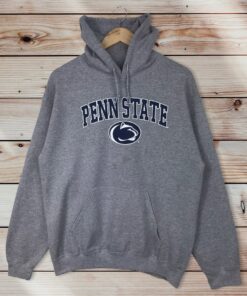 Vintage Style Penn State University Pullover Hoodie Printed Spell Out Logo Penn State University Sweater Pullover